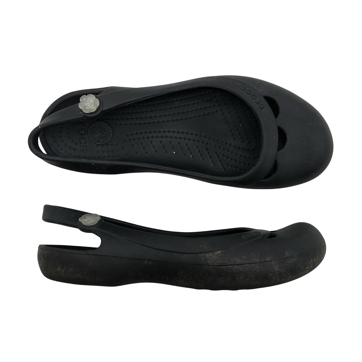 Unisex Crocs - Ballerinas, size 37 - Black (1)