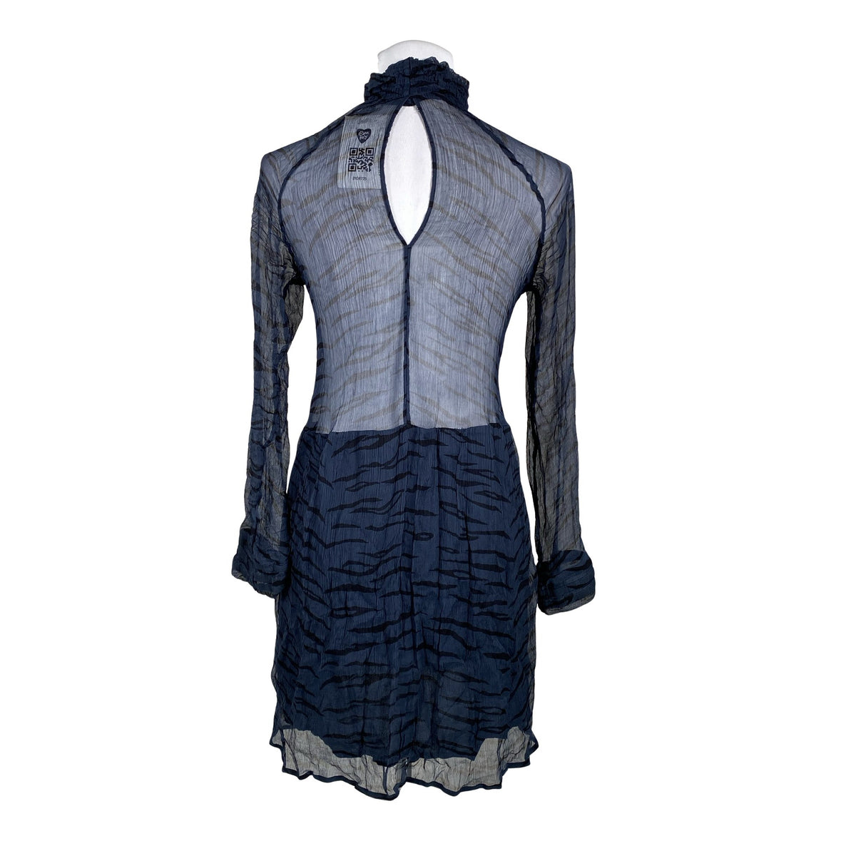 Unisex Ganni - Schiffon dress, size 38 - Blue (2)
