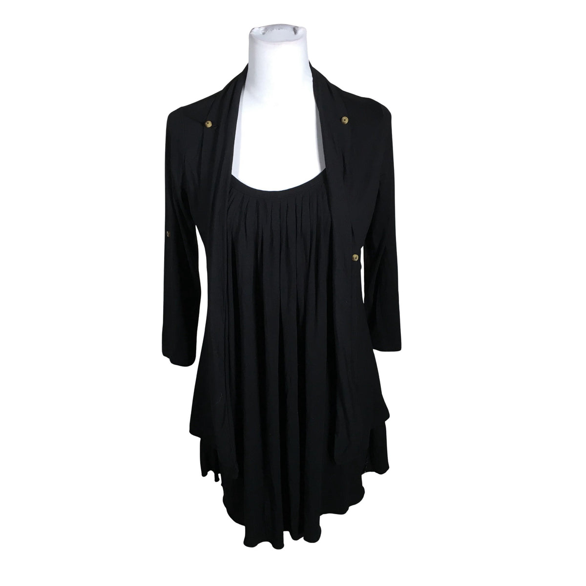 Unisex Khujo - Tricot tunic, size 38 - Black (1)