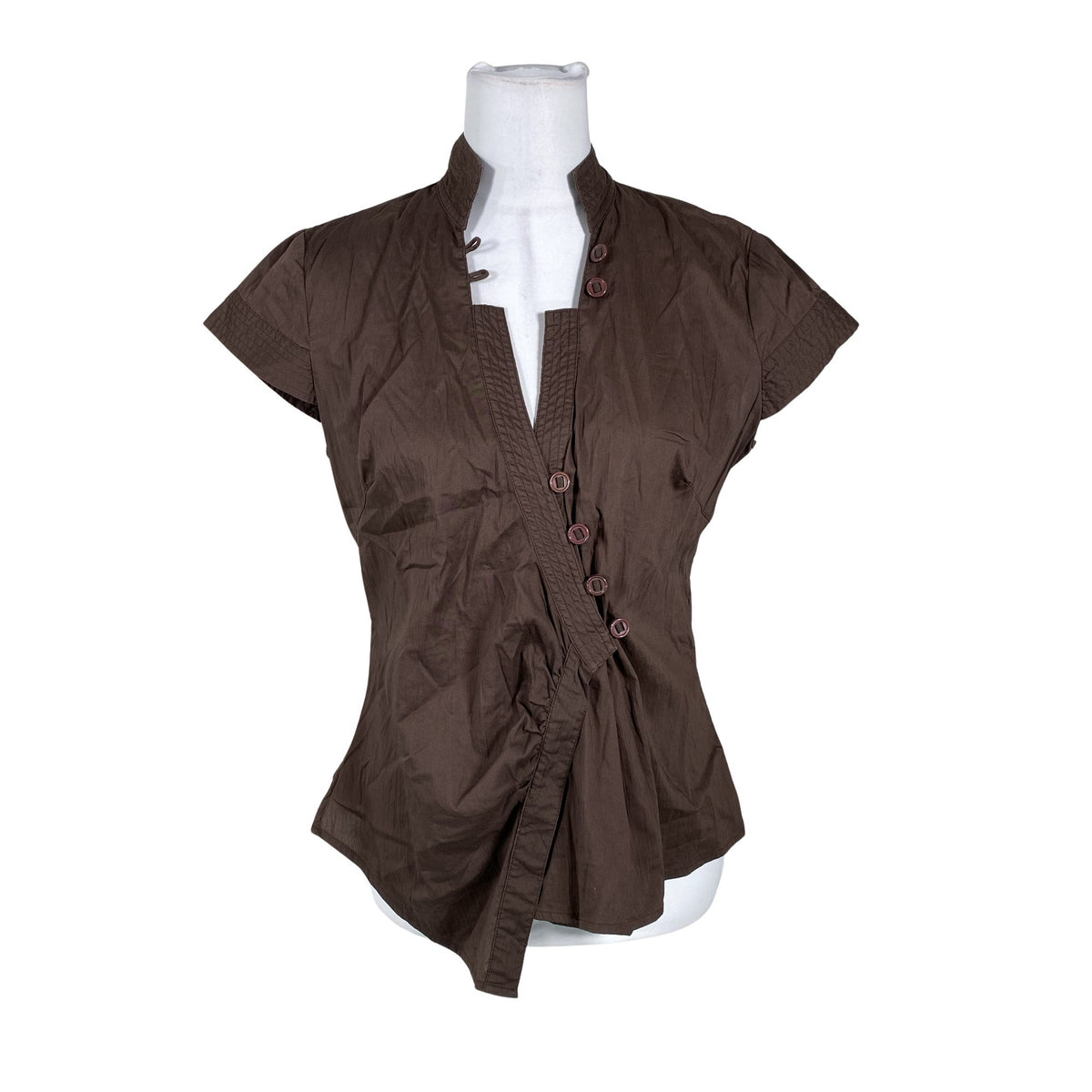 Unisex Next - Collared shirt, size 38 - Brown (1)