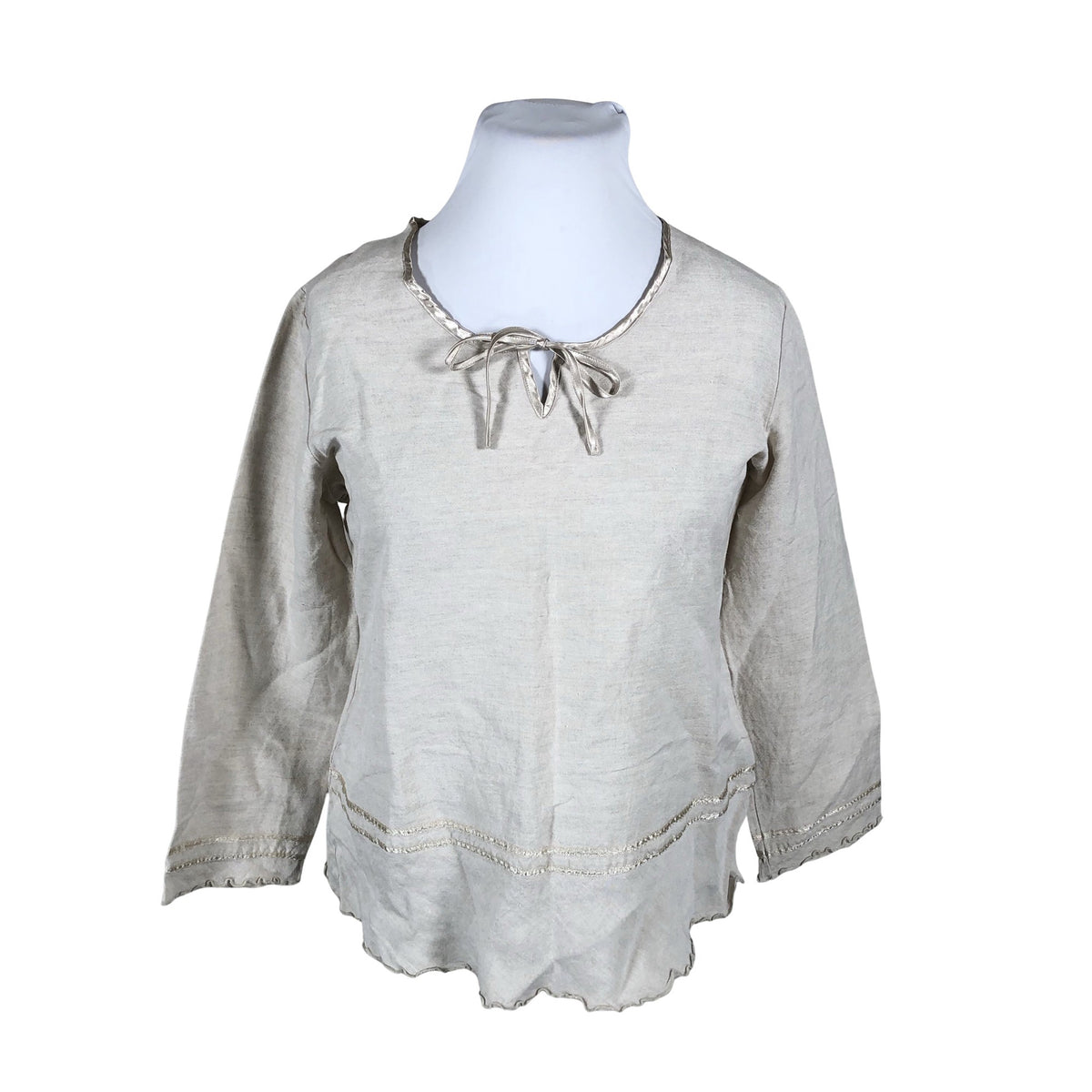 Unisex Classic Woman - Blouse, size 46 - Beige (1)