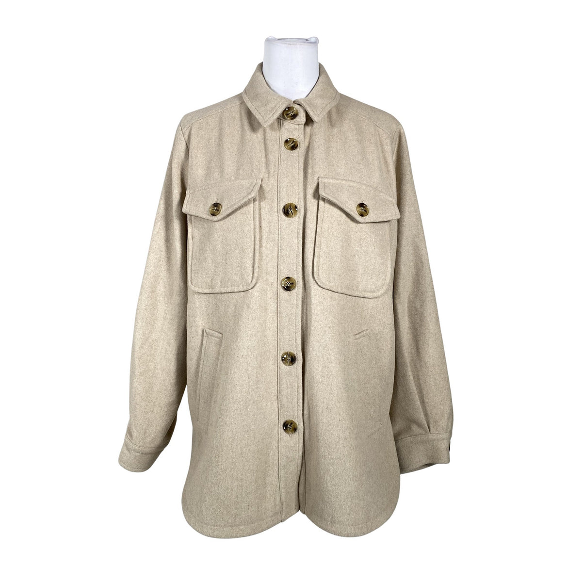 Unisex Part two - Wool coat, size 40 - Beige (1)