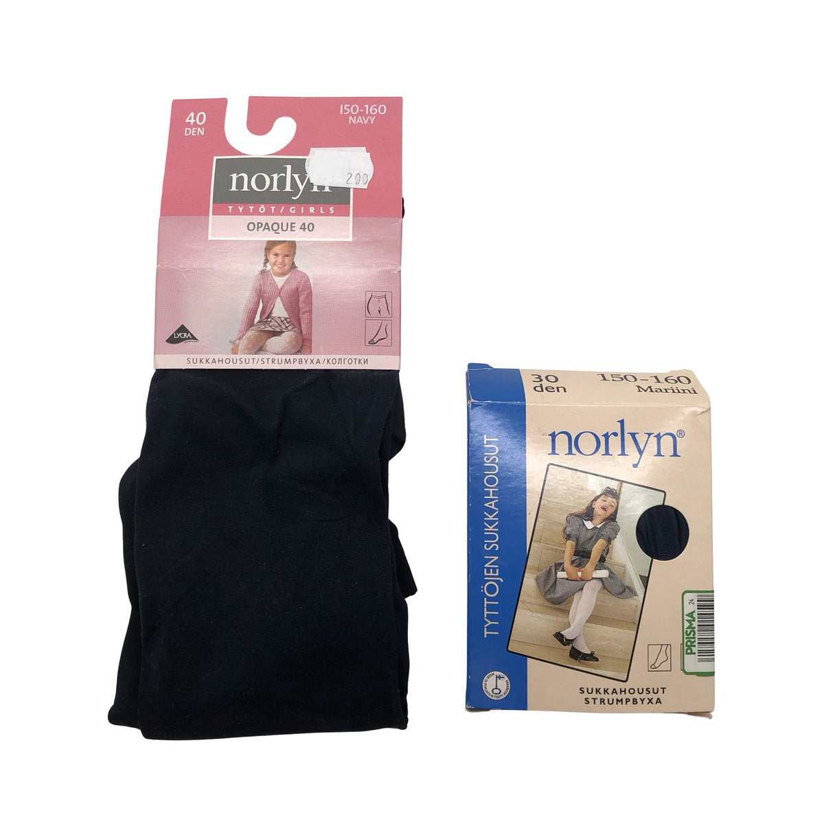 Unisex Norlyn - Stockings, thin, size 152 - 158 - Blue (1)