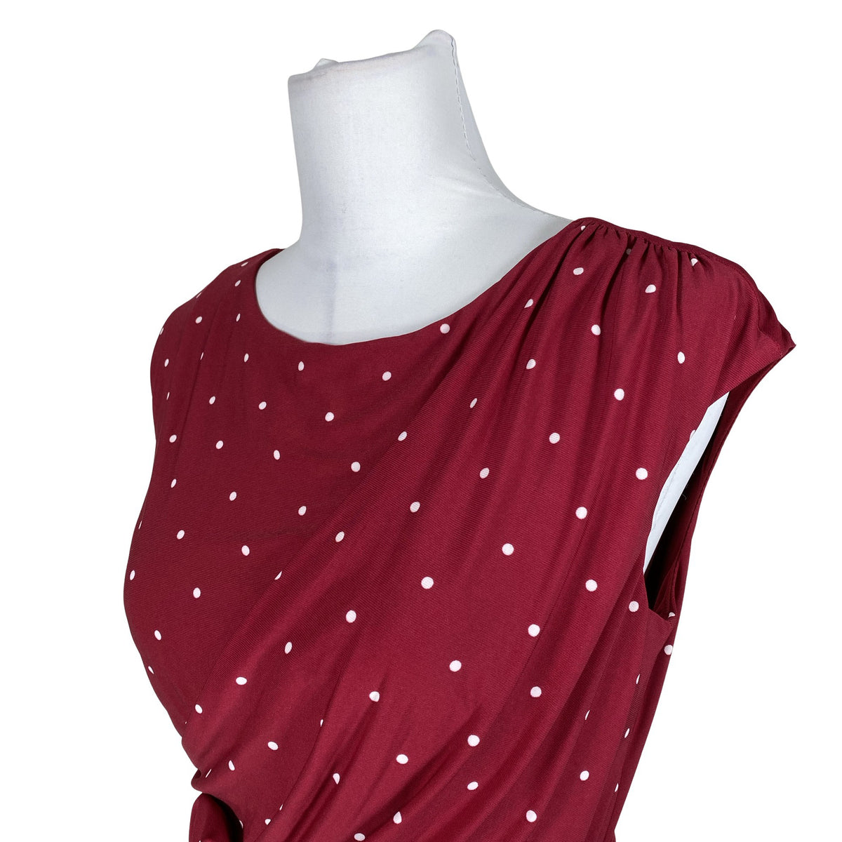 Unisex Lauren Ralph Lauren - Tricot dress, size 40 - Wine red (3)