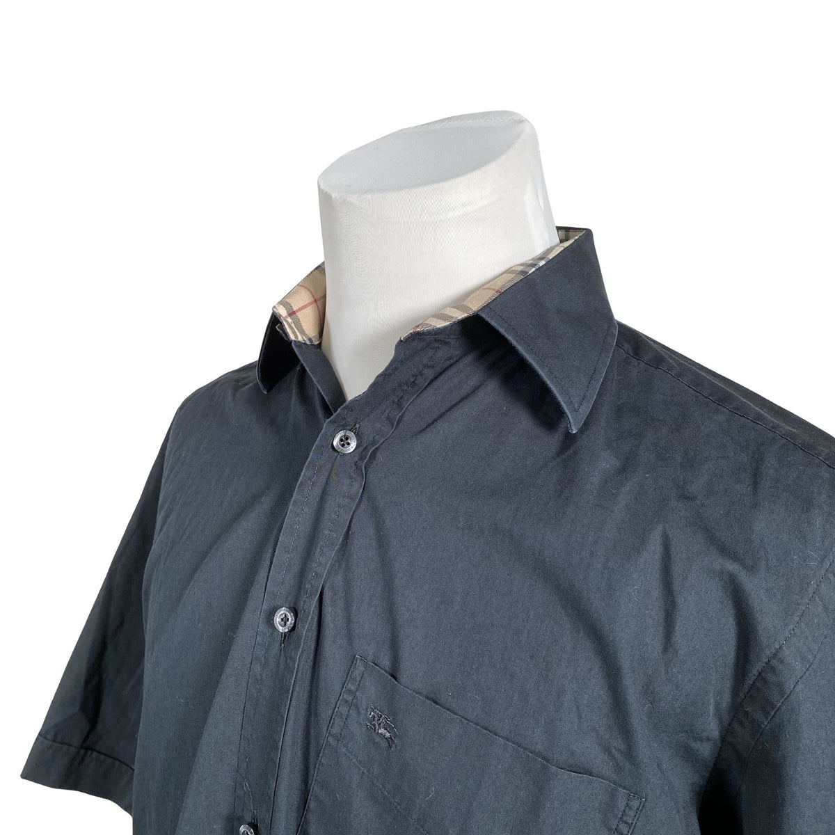 Unisex Burberry - Collared shirt, size M - Black (2)