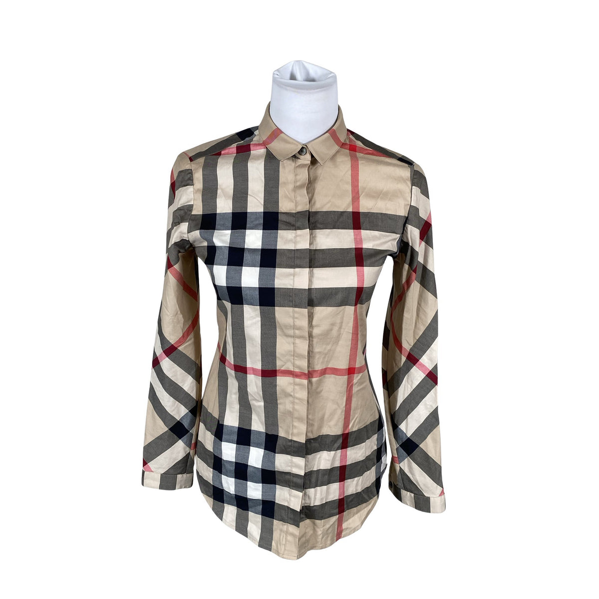 Unisex Burberry - Collared shirt, size 34 - Beige (1)