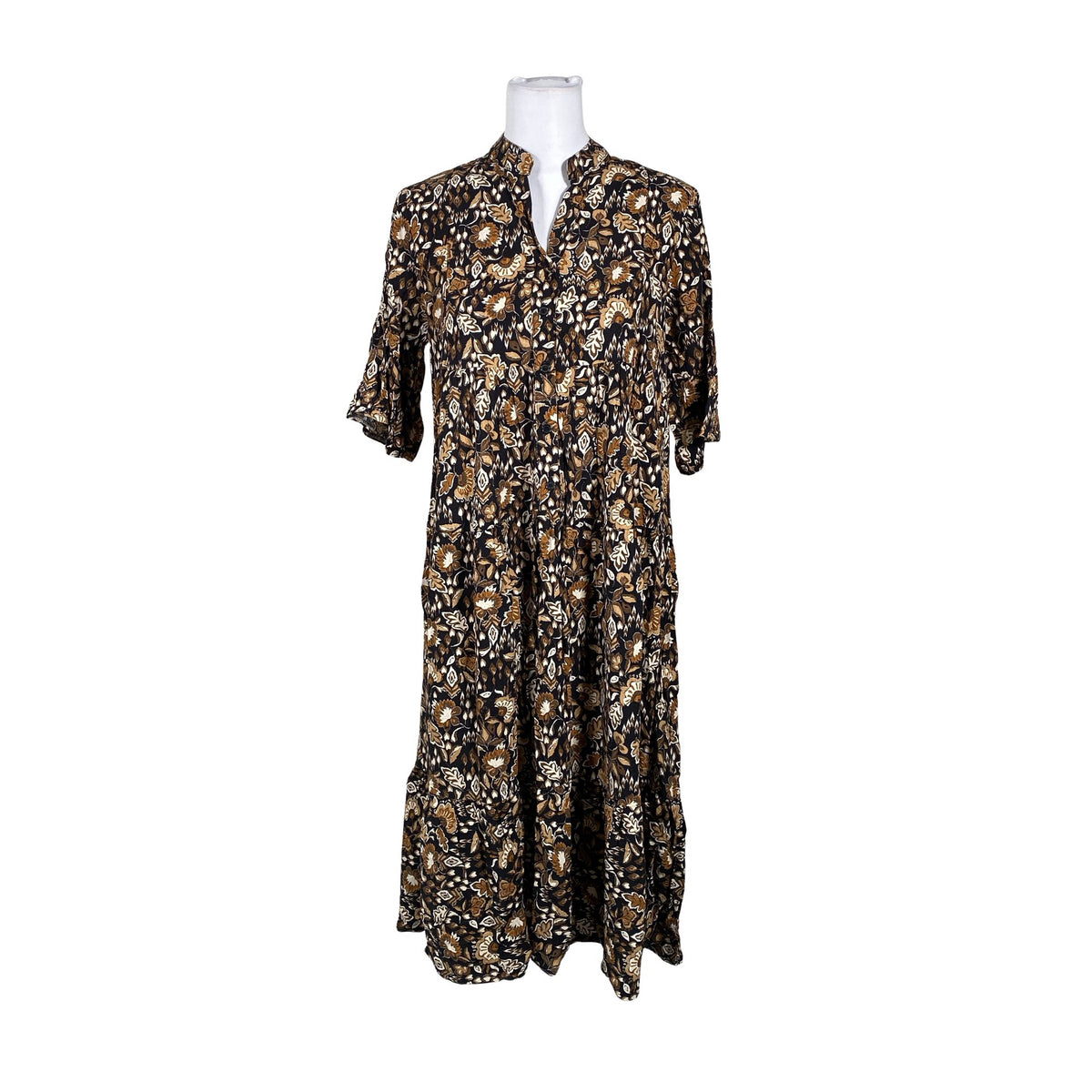 Unisex Bohemiana - Schiffon dress, size 38 - Brown (1)