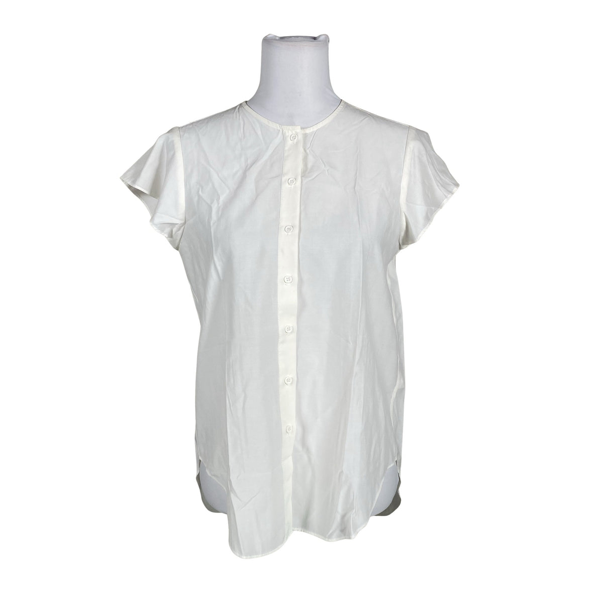 Unisex French Connection - Short-sleeved blouse, size 38 - Natural white (1)