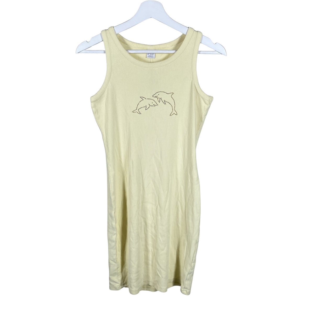 Unisex Lindex - Tricot dress, size 158 - 164 - Yellow (1)