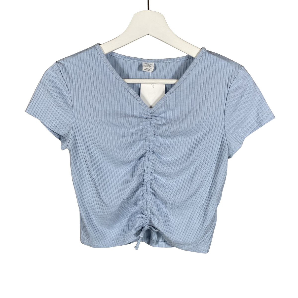 Unisex Lindex - T-shirt, size 164 - 170 - Light blue (1)