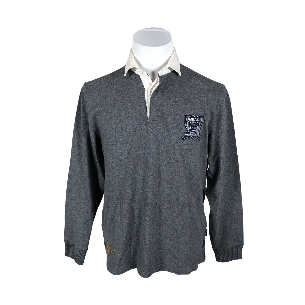 Unisex Sebago - Polo shirt, size L - Gray (1)
