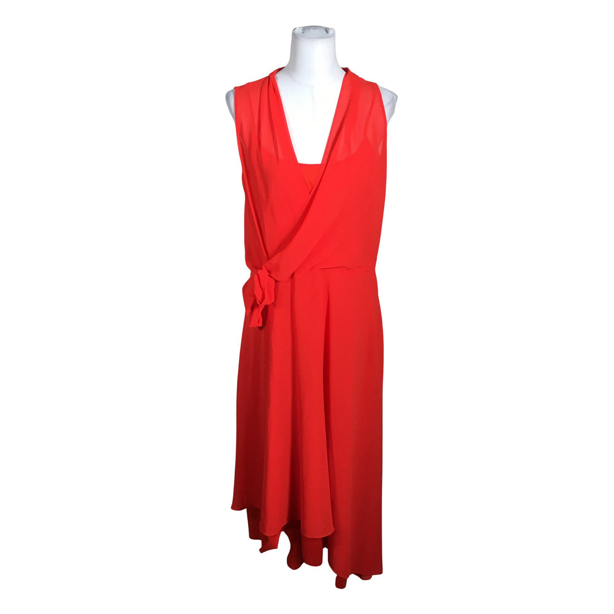 Unisex Comma - Schiffon dress, size 40 - Red (1)