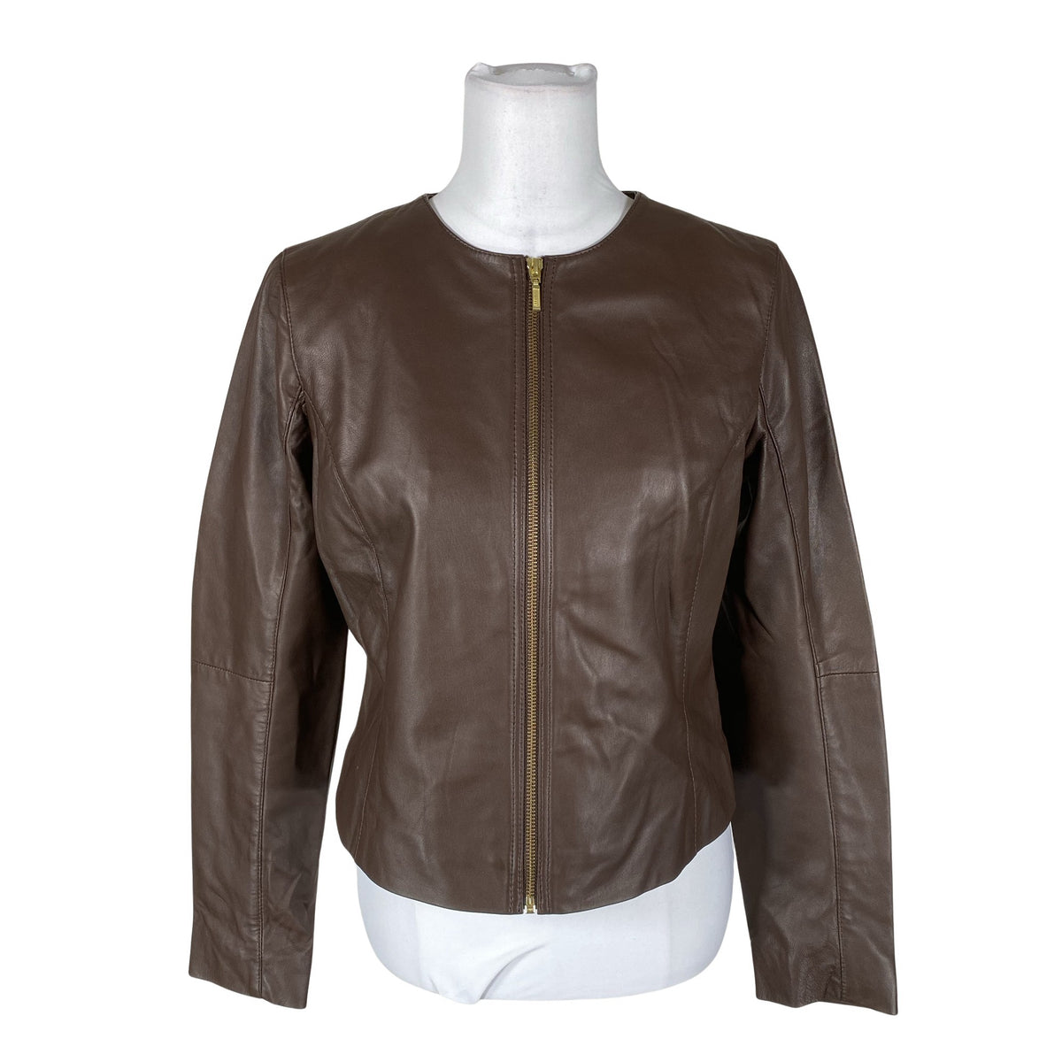 Unisex Your Face - Leather jacket, size 38 - Brown (1)