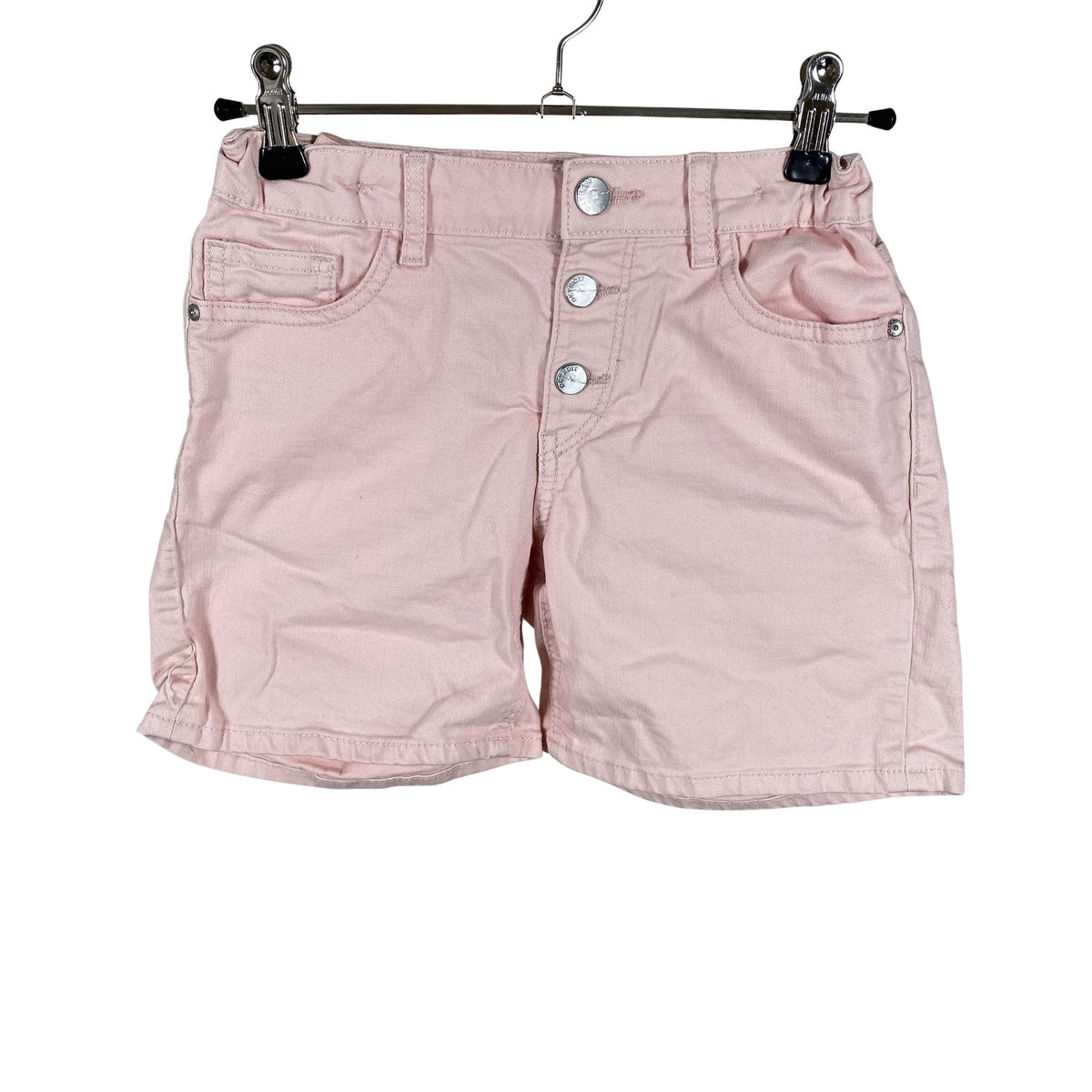 Unisex Lindex - Denim shorts, size 134 - 140 - Light pink (1)