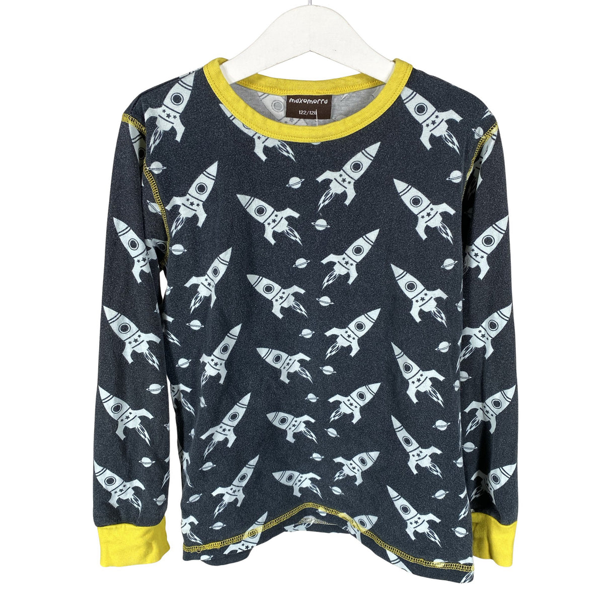 Unisex Maxomorra - Tricot shirt, size 122 - 128 - Gray (1)