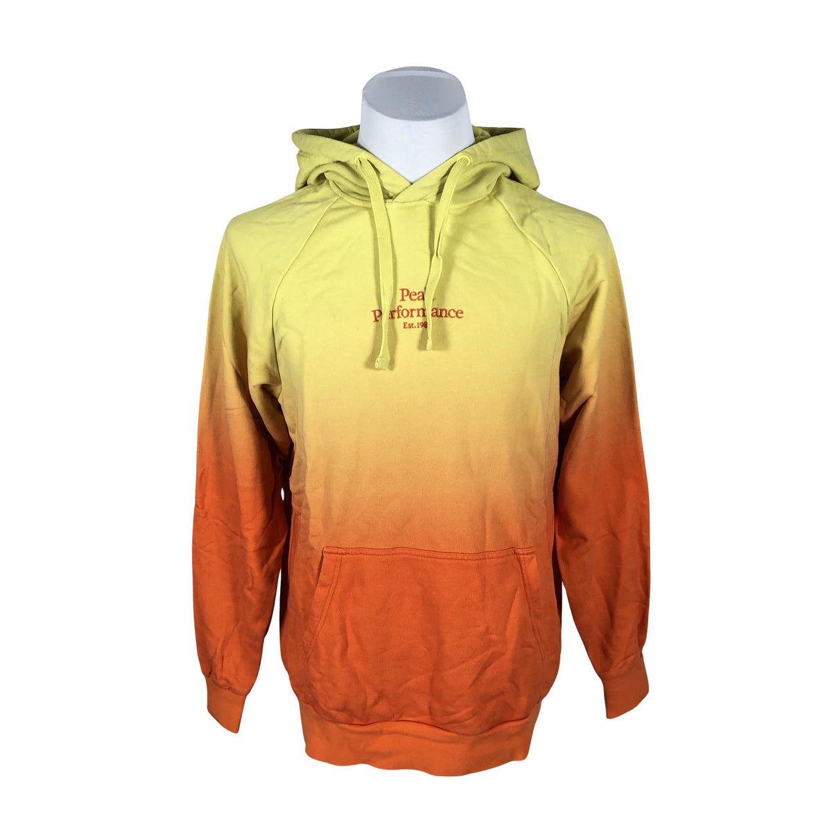 Unisex Peak Performance - Hoodie, size L - Yellow (1)