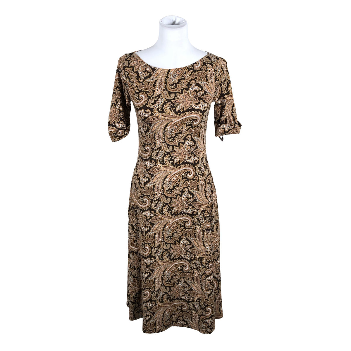 Unisex Lauren Ralph Lauren - Tricot dress, size 38 - Brown (1)