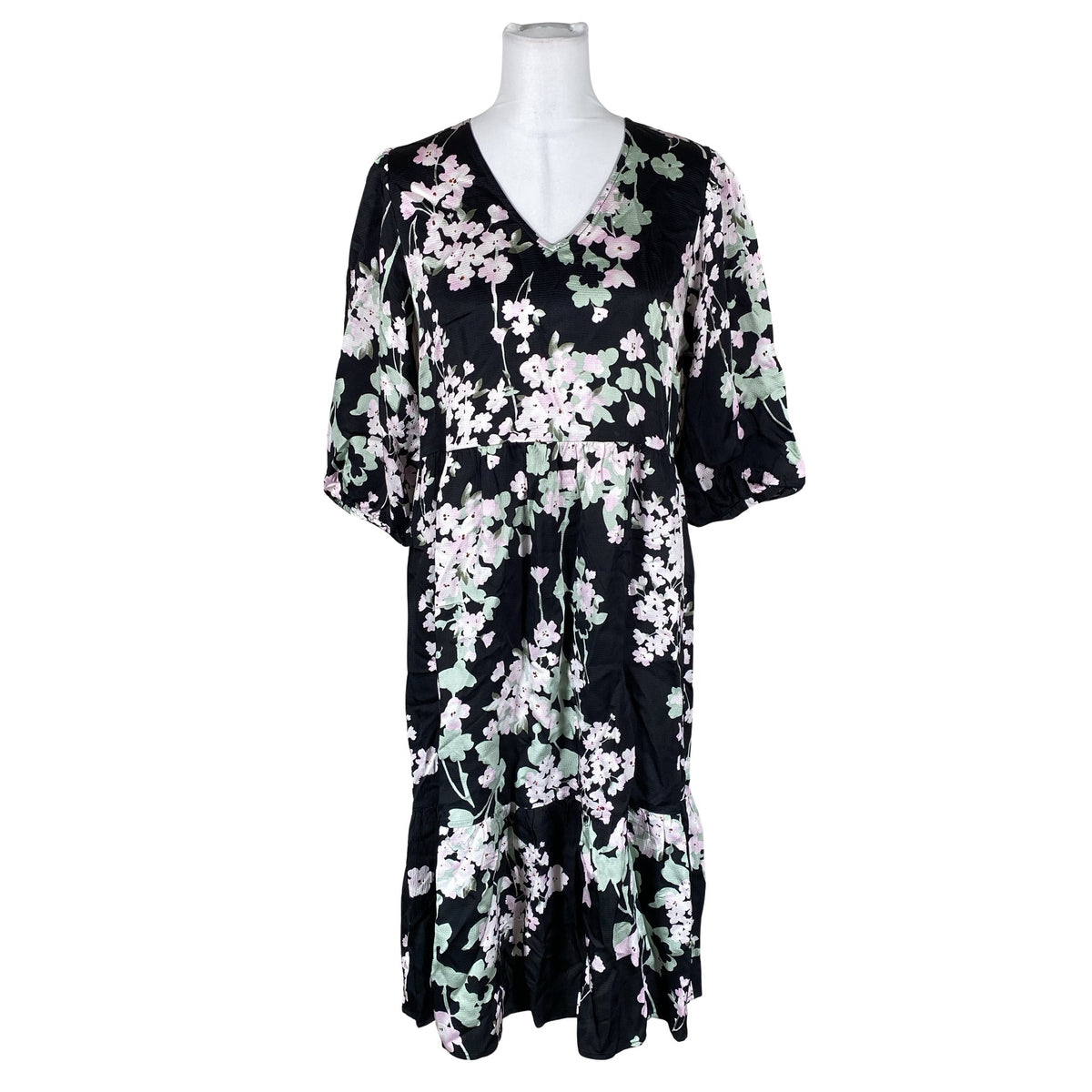 Unisex The Masai - Schiffon dress, size 38 - Black (1)