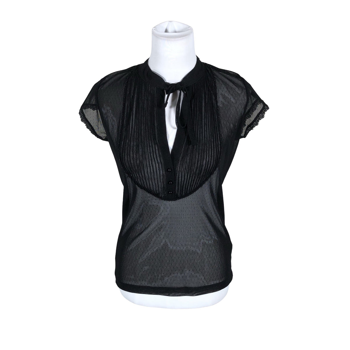 Unisex Riley - Short-sleeved blouse, size 36 - Black (1)
