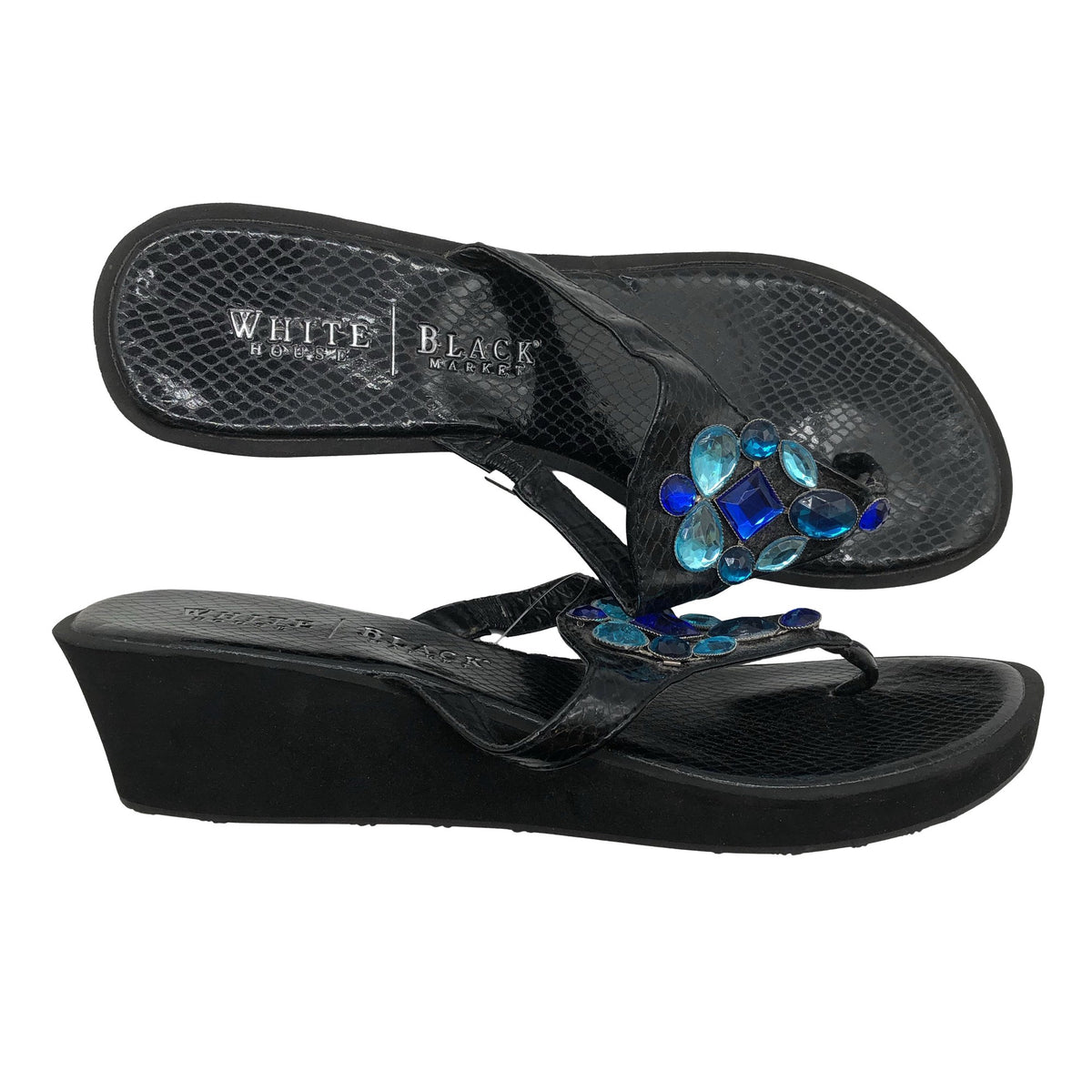Unisex White House Black Market - Heeled sandals, size 41 - Black (1)