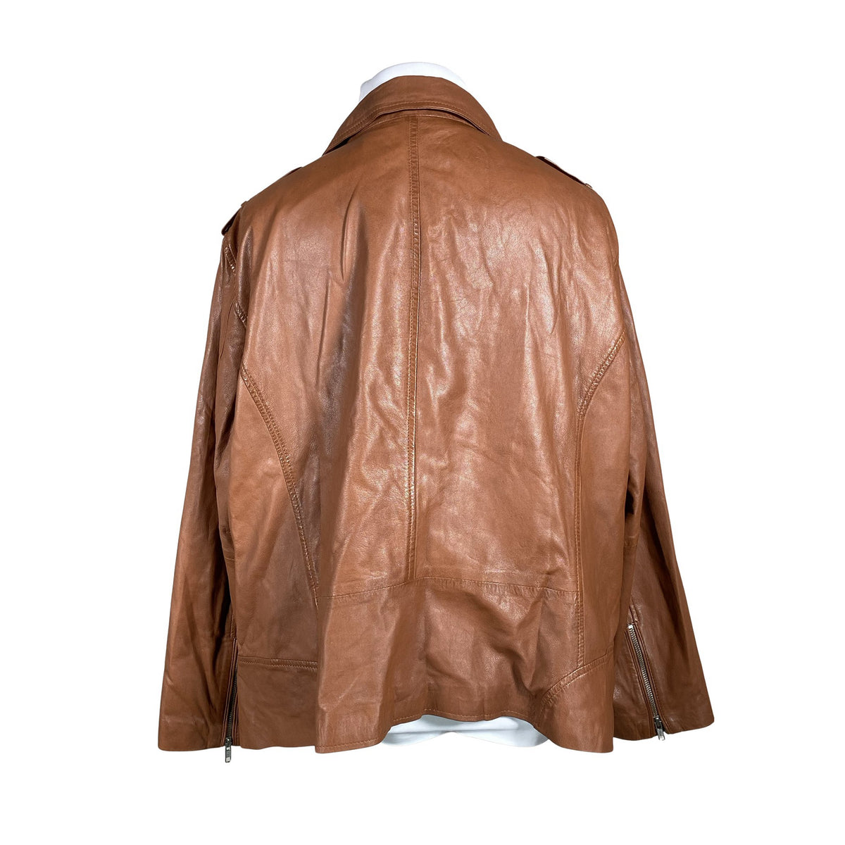 Unisex Sara Lindholm - Leather jacket, size 52 - Brown (2)
