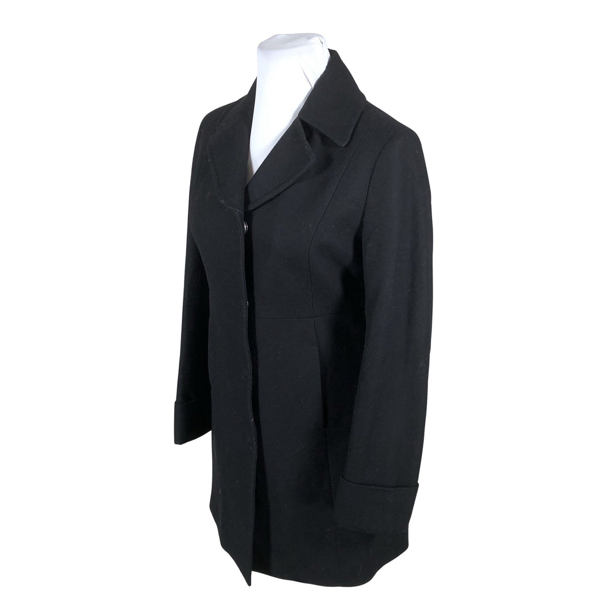 Unisex Benetton - Wool coat, size 42 - Black (3)