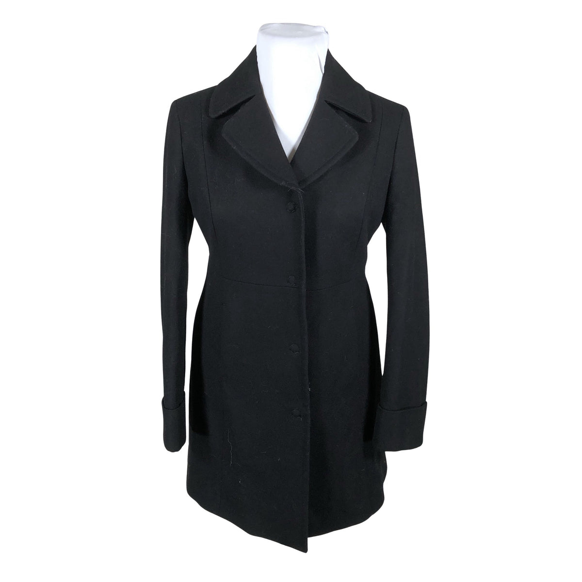 Unisex Benetton - Wool coat, size 42 - Black (1)