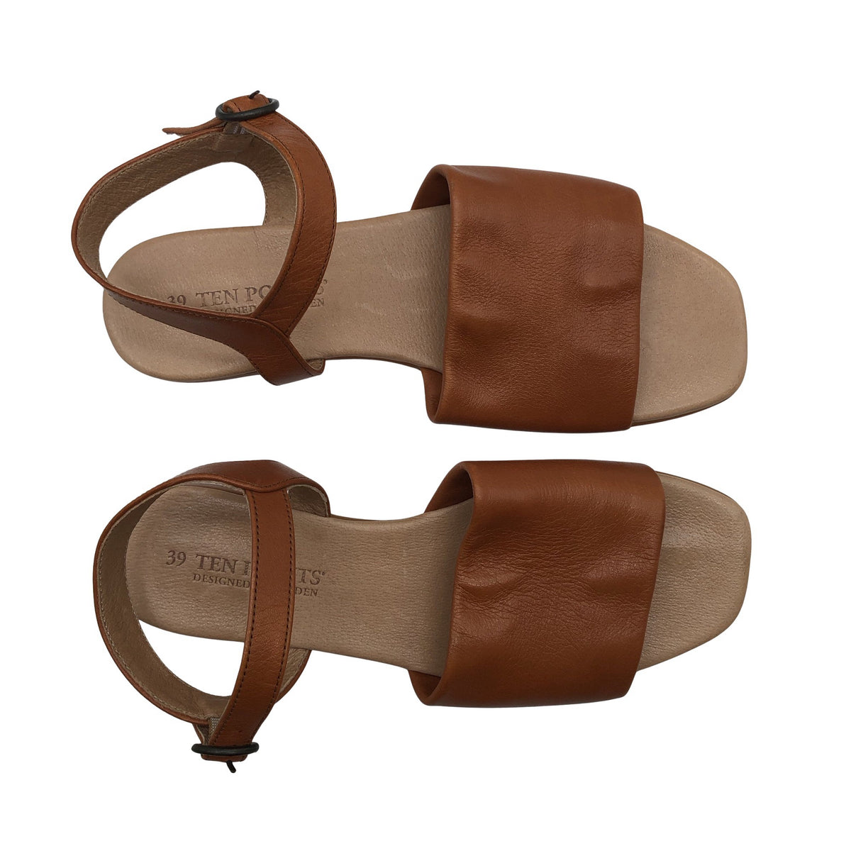 Unisex Ten Points - Sandals, size 39 - Brown (1)