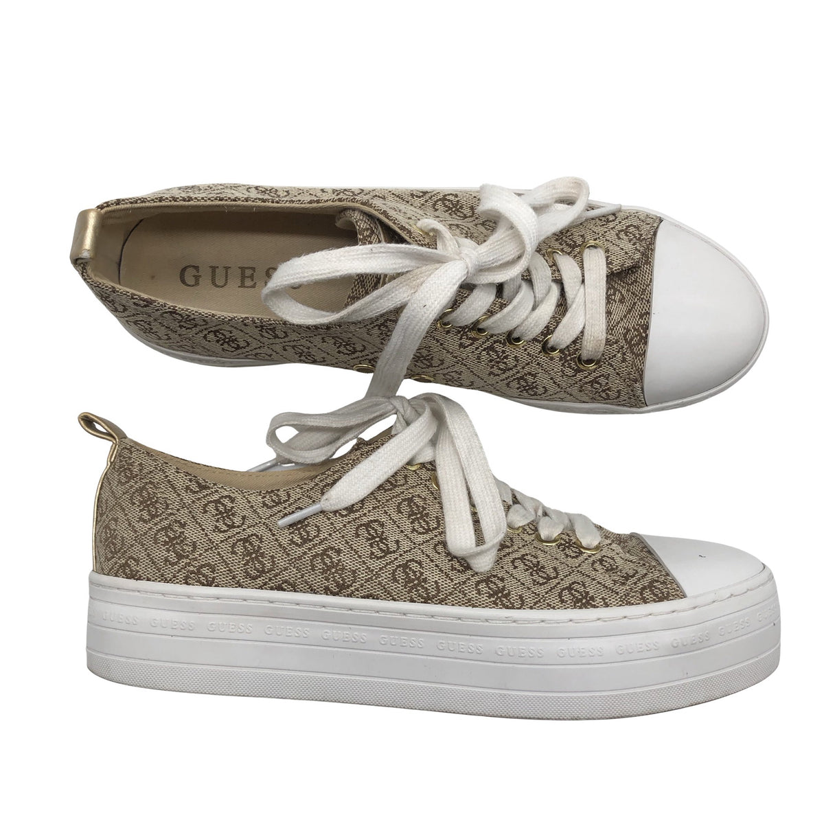 Unisex Guess - Casual sneakers, size 39 - Beige (1)