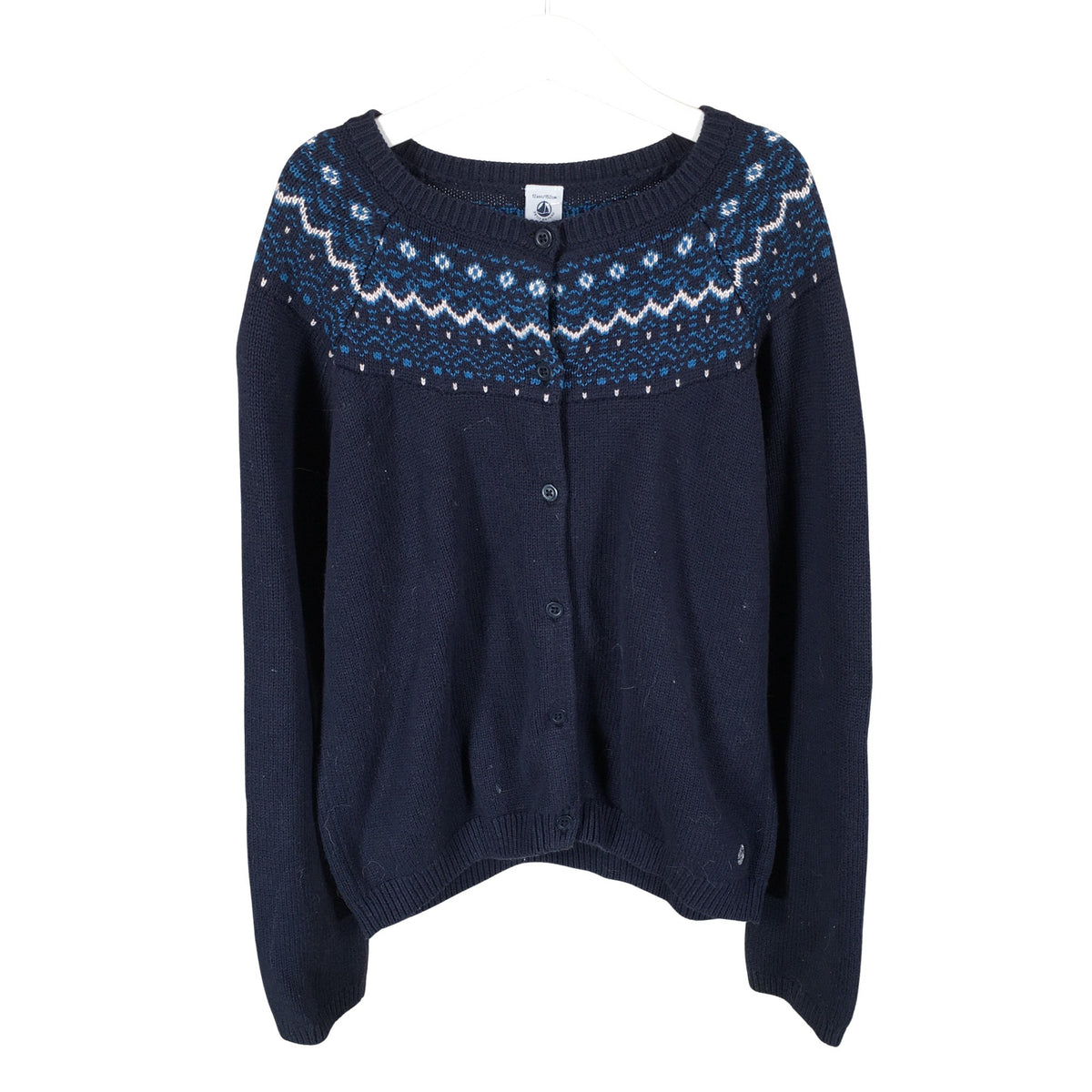 Unisex Petit Bateau - Cardigan, size 146 - 152 - Blue (1)