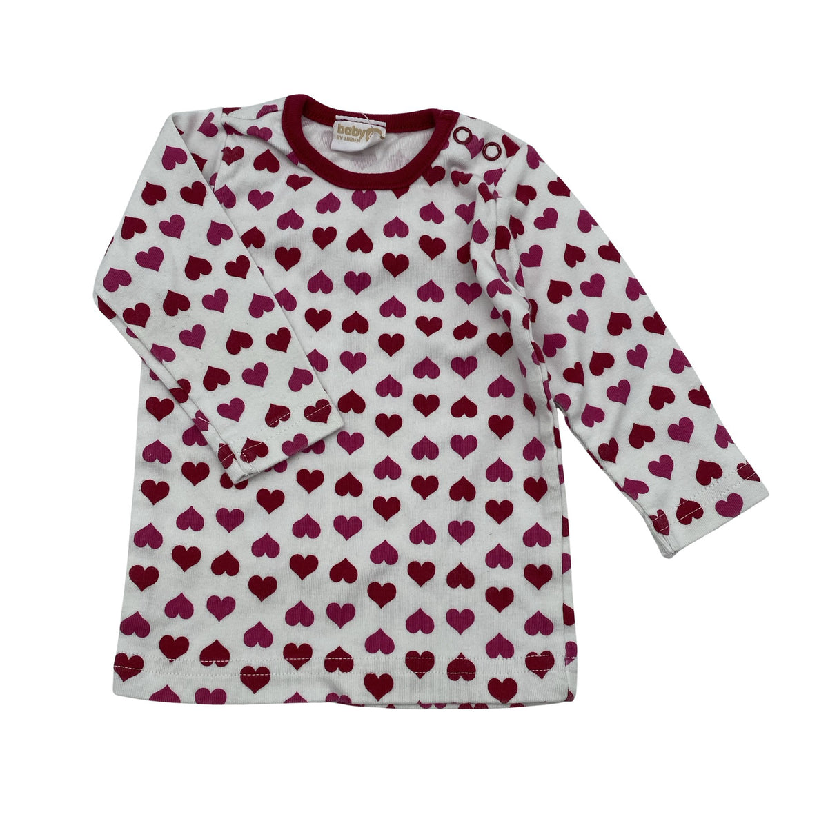Unisex Lindex - Tricot shirt, size 56 - 62 - White (1)