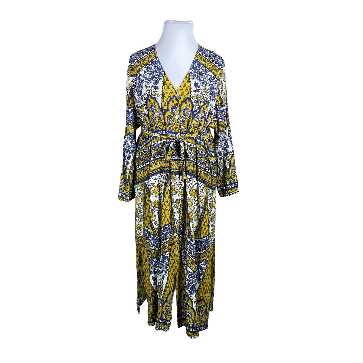 Unisex Ulla Popken - Tricot dress, size 50 - Blue (1)