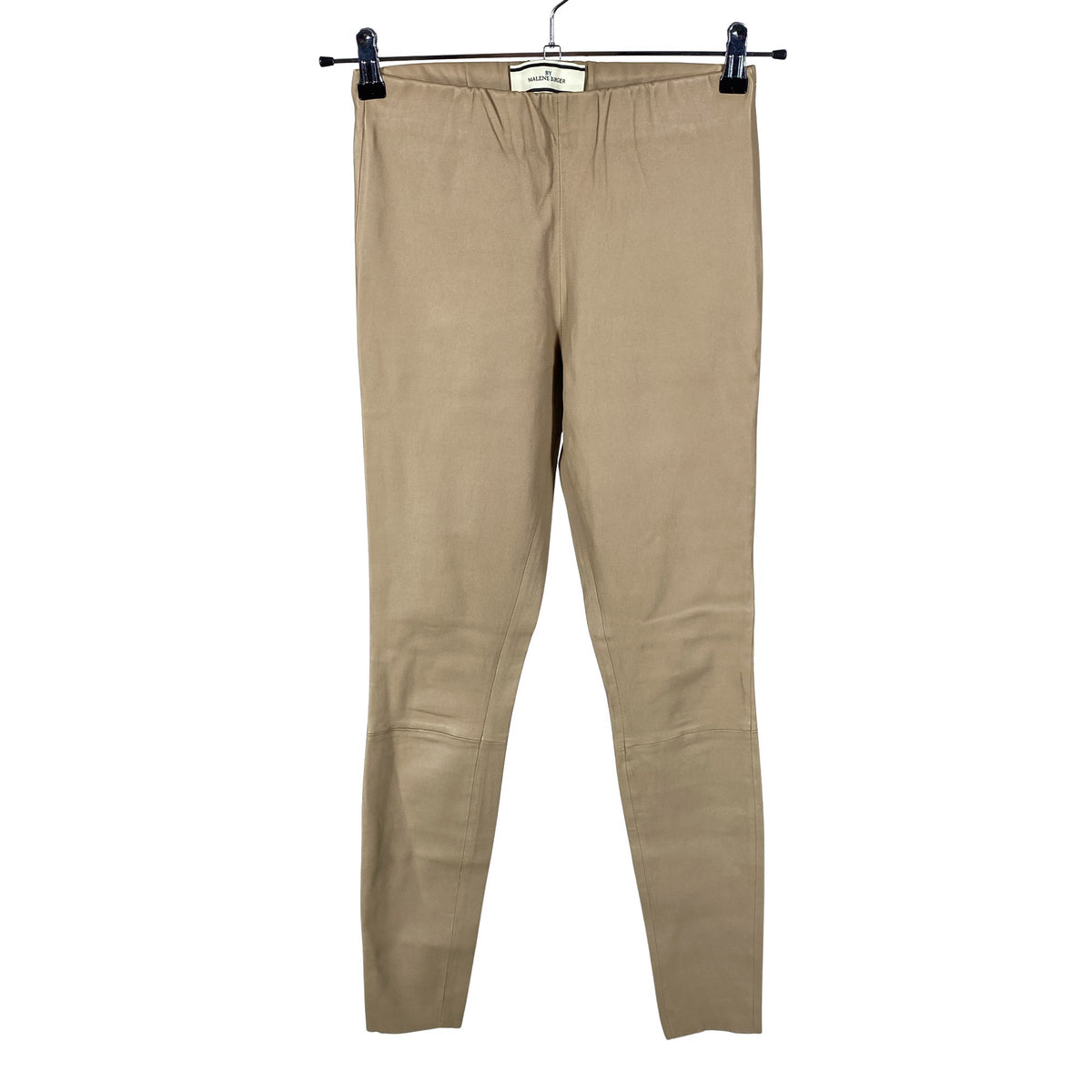 Unisex by Malene Birger - Leather pants, size 36 - Beige (1)