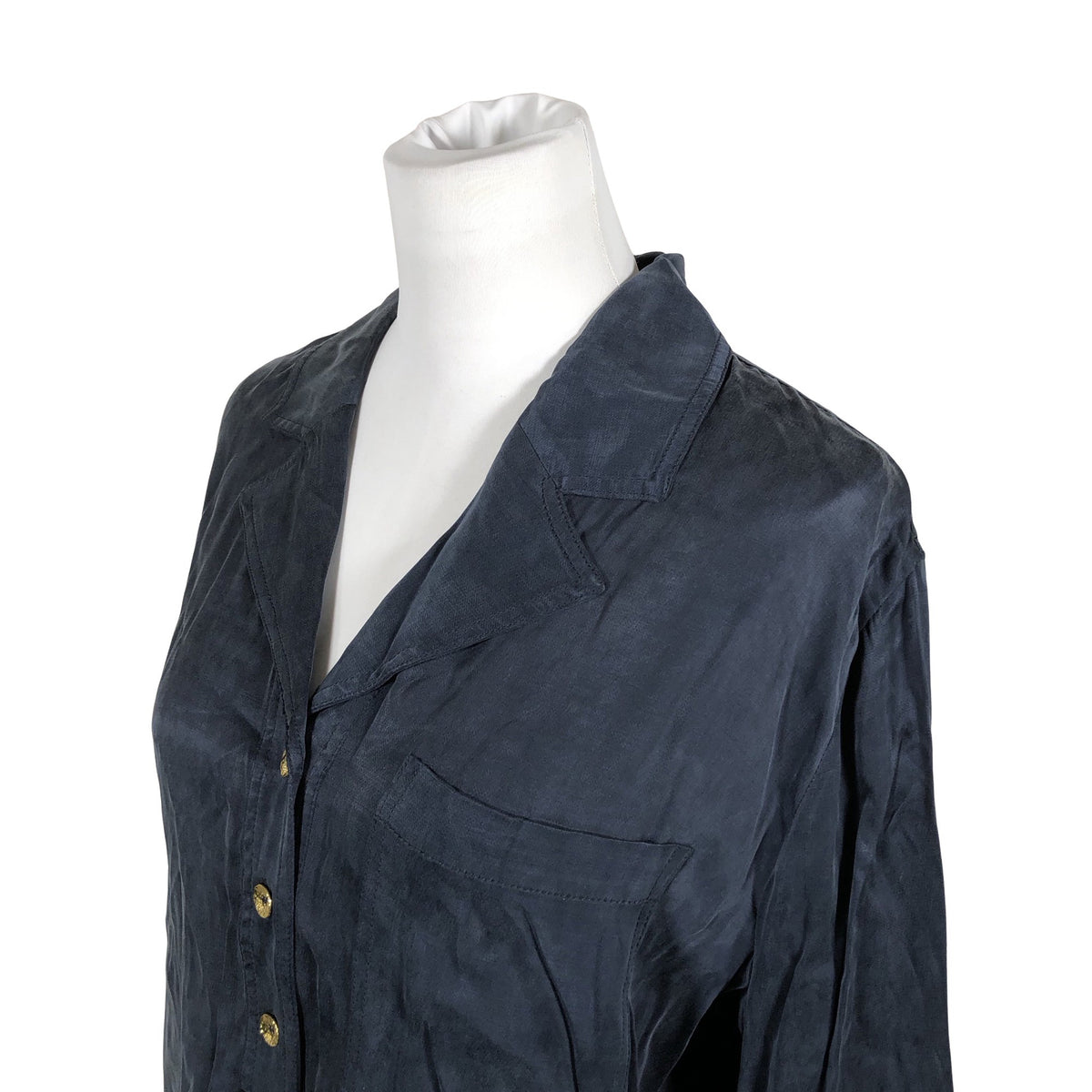 Unisex Ganni - Schiffon tunic, size 38 - Blue (3)