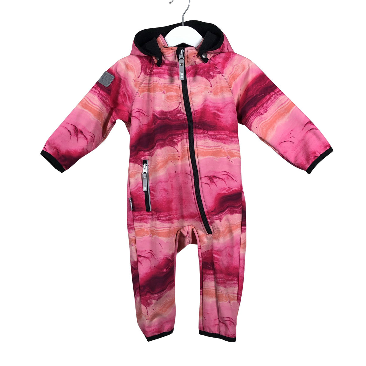 Unisex Lenne - Soft shell jumpsuit, size 80 - 86 - Pink (1)