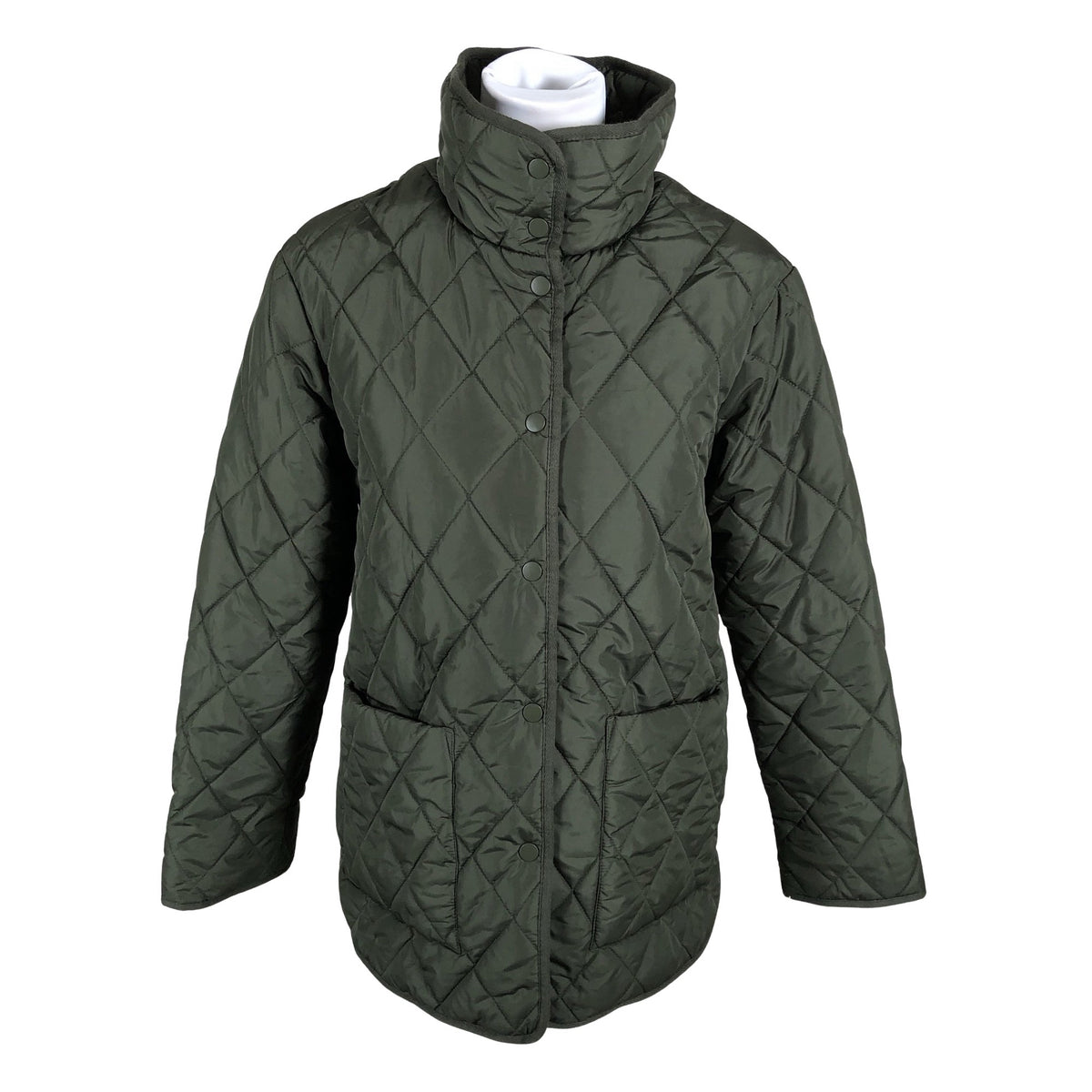 Unisex Lindex - Quilted jacket, size 34 - Green (1)