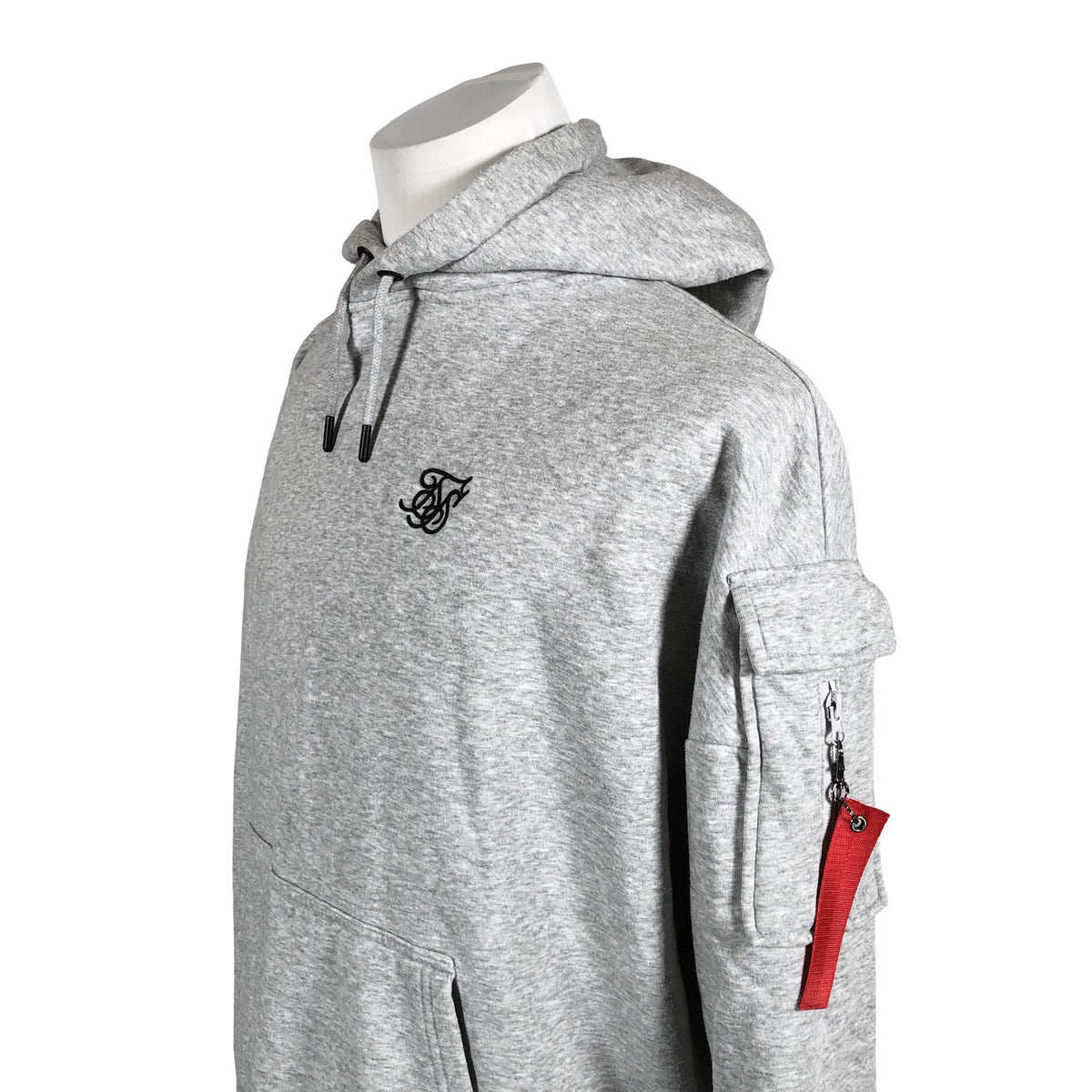 Unisex Siksilk - Hoodie, size M - Gray (2)