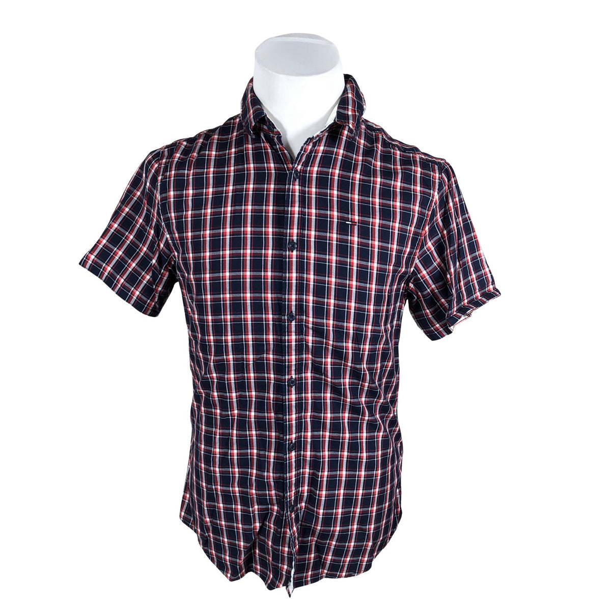 Unisex Tommy Jeans (Tommy Hilfiger) - Collared shirt, size M - Blue (1)
