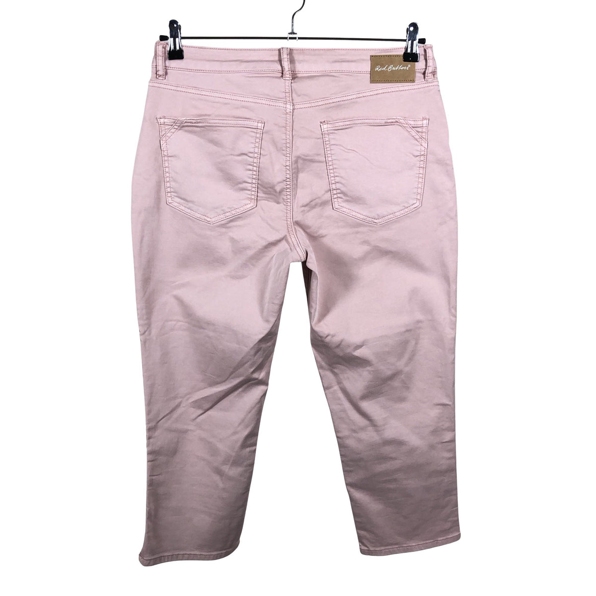 Unisex Red Button - Capri jeans, size 40 - Light pink (2)