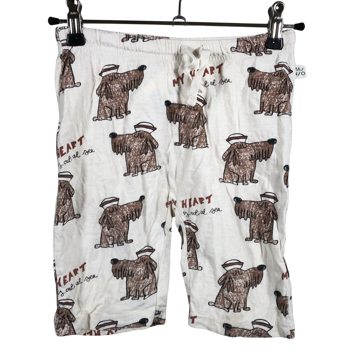 Unisex Mainio - Tricot shorts, size 122 - 128 - Natural white (1)