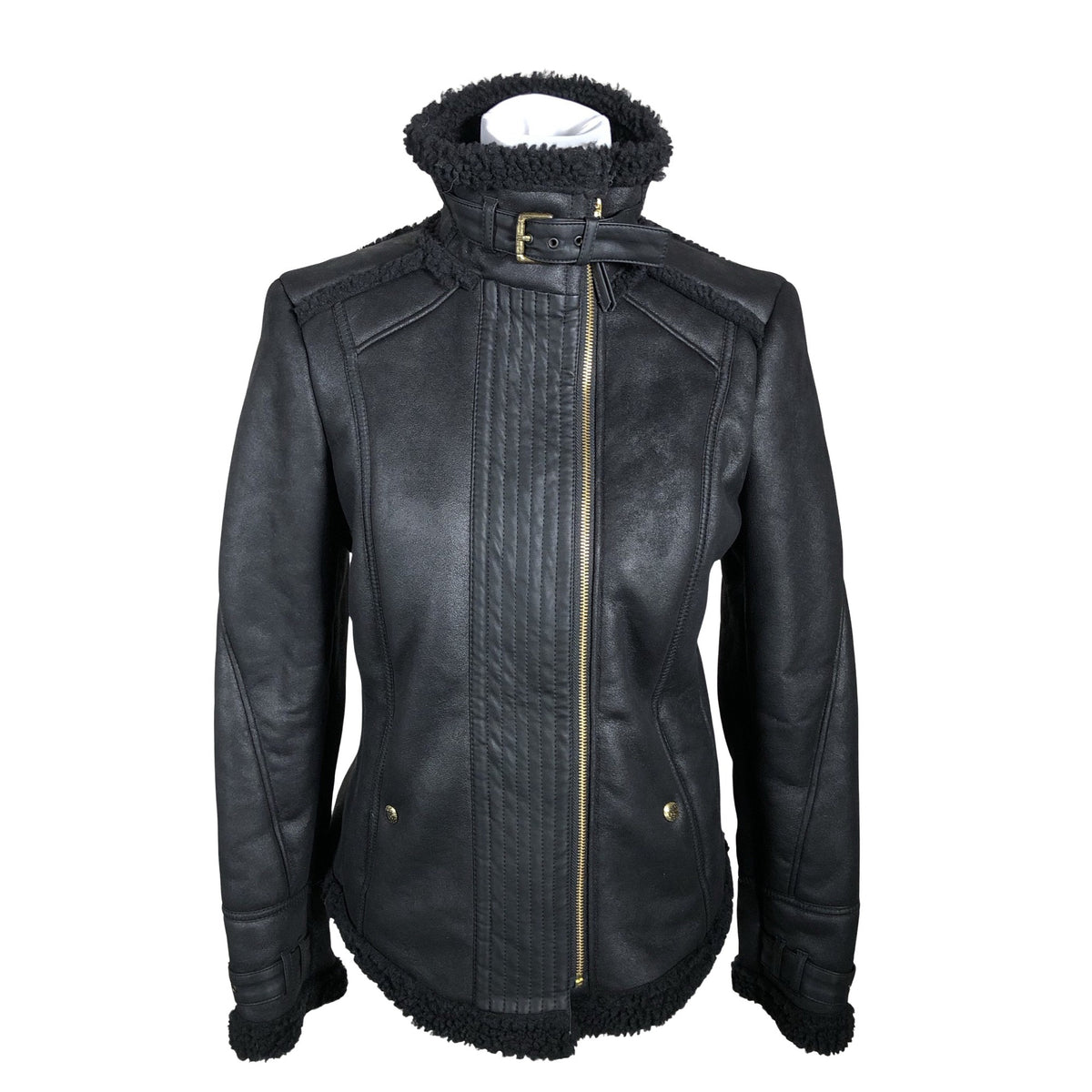 Unisex Hugo Boss - Leather jacket, size 38 - Black (1)