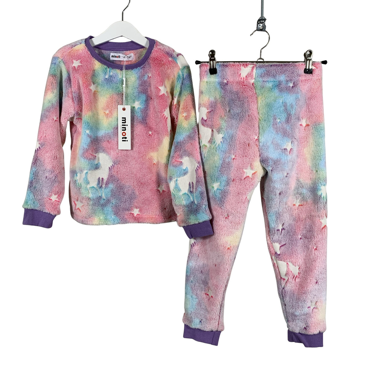 Unisex Minoti - Sweatshirt, size 110 - 116 - Light pink (1)