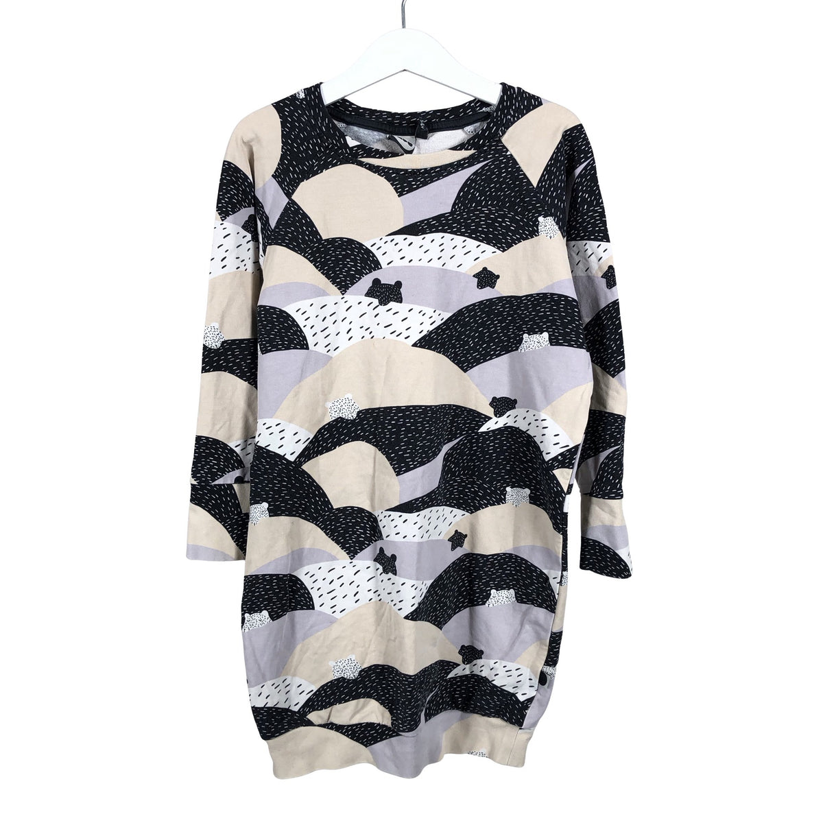Unisex Papu - Sweatshirt tunic, size 110 - 116 - Black (1)