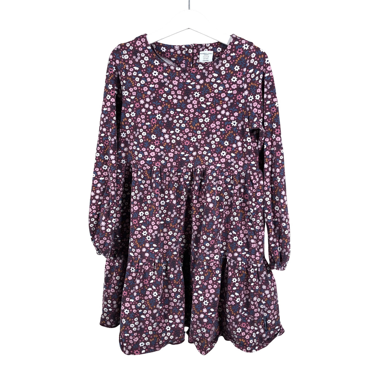 Unisex Polarn O. Pyret - Tricot dress, size 122 - 128 - Violet (1)