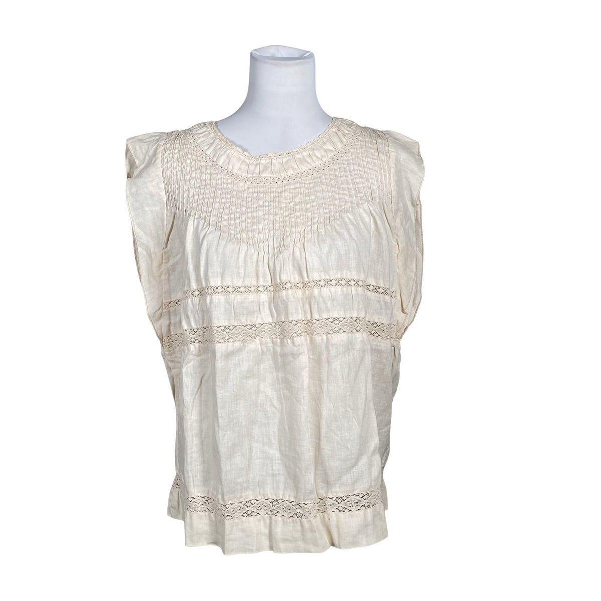 Unisex Part two - Short-sleeved blouse, size 38 - Beige (2)