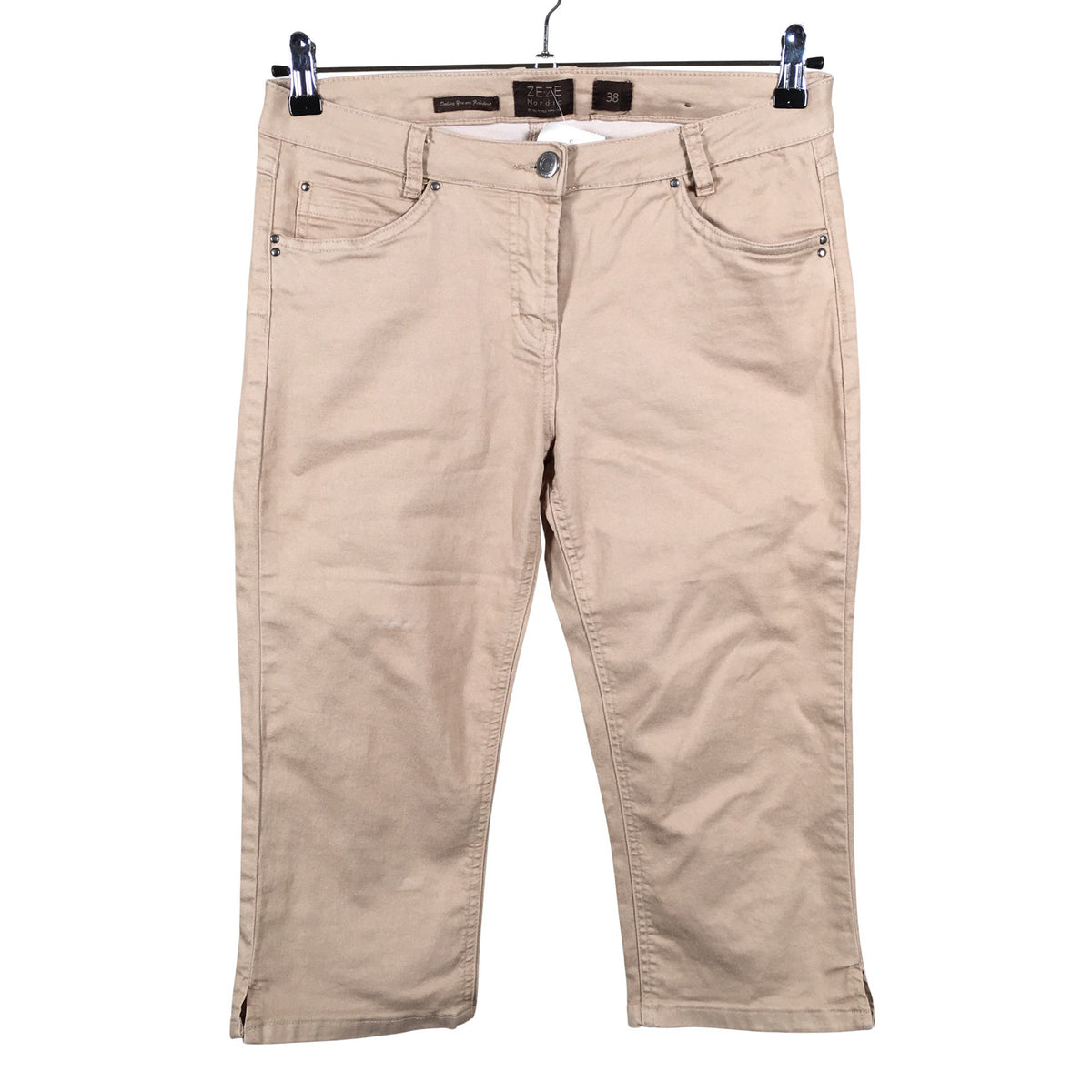 Unisex Ze-Ze - Capri jeans, size 38 - Beige (1)