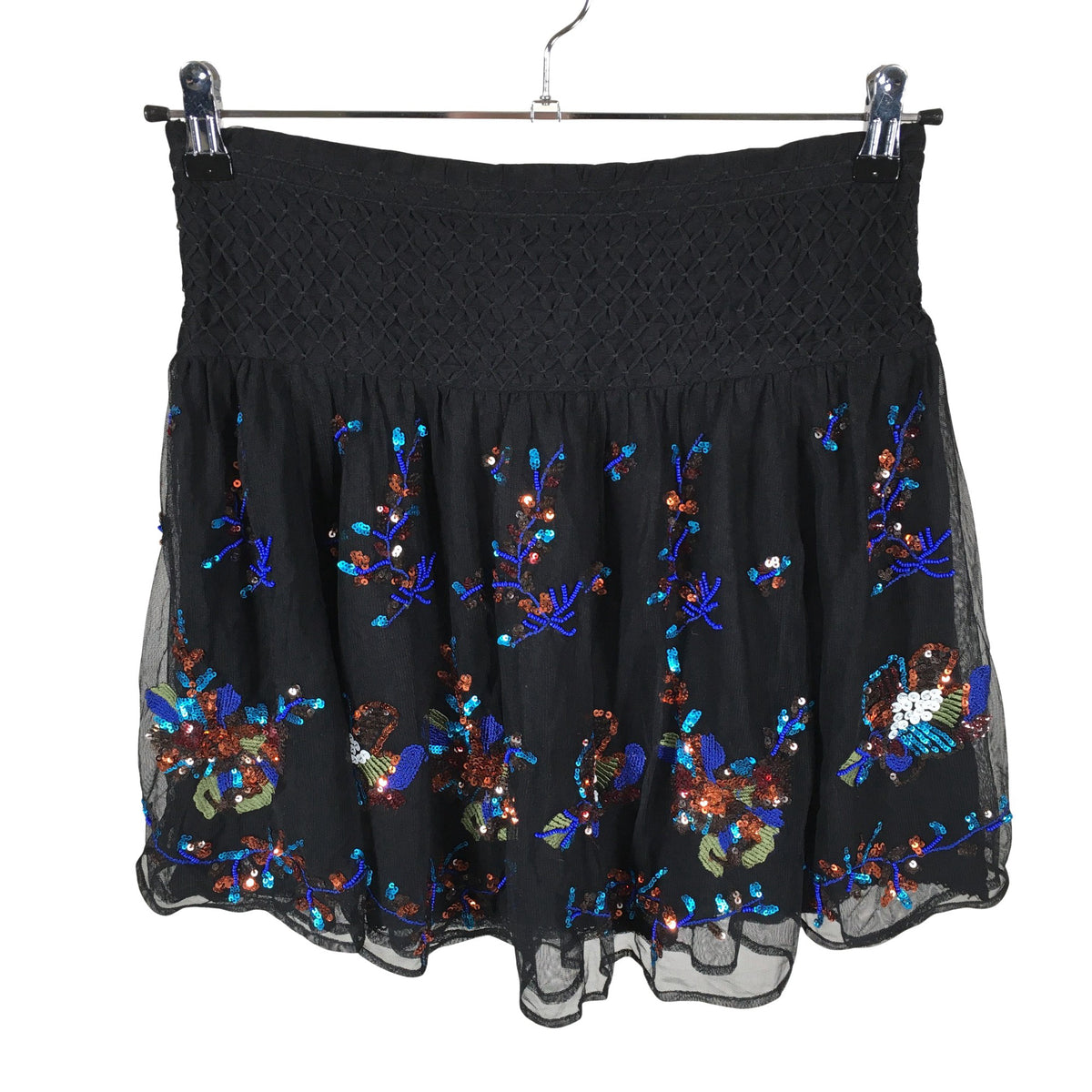 Unisex Anthropologie - Fabric skirt, size 36 - Black (1)