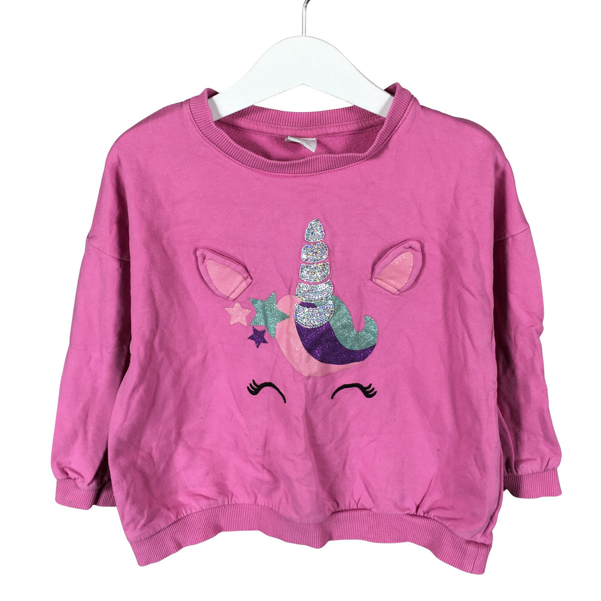 Unisex Lindex - Sweatshirt, size 110 - 116 - Pink (1)