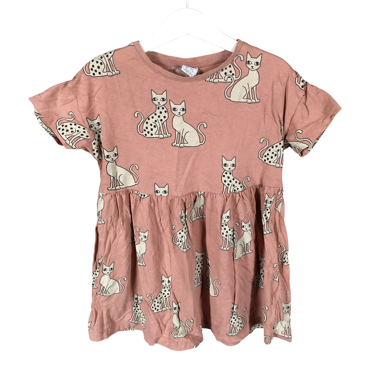 Unisex Lindex - Tricot dress, size 98 - 104 - Light pink (1)