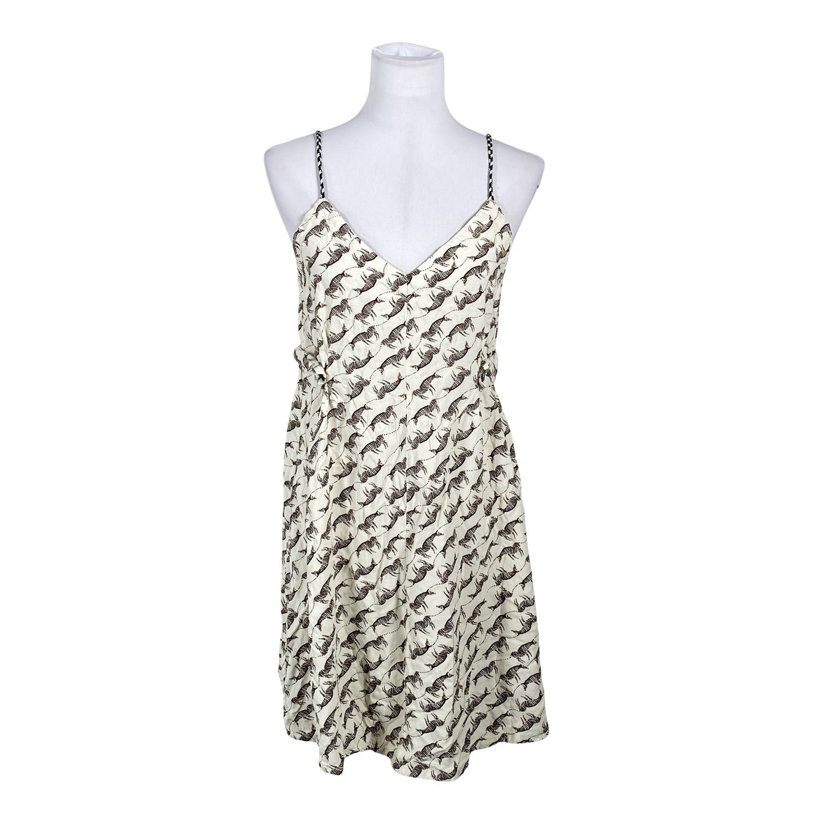 Unisex Benetton - Tricot dress, size 36 - White (1)